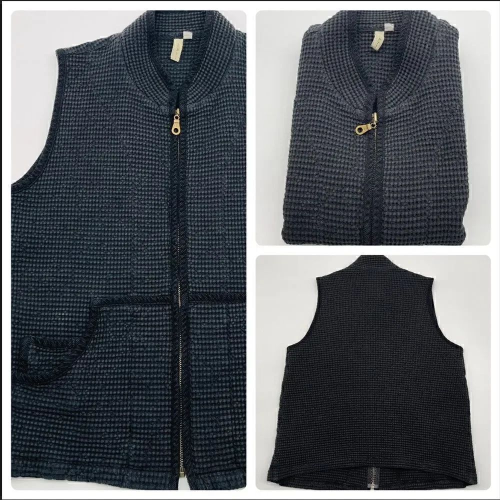 by J.J Black Zip Up Vest w/ Front Pockets Sz S - Picture 2 of 13